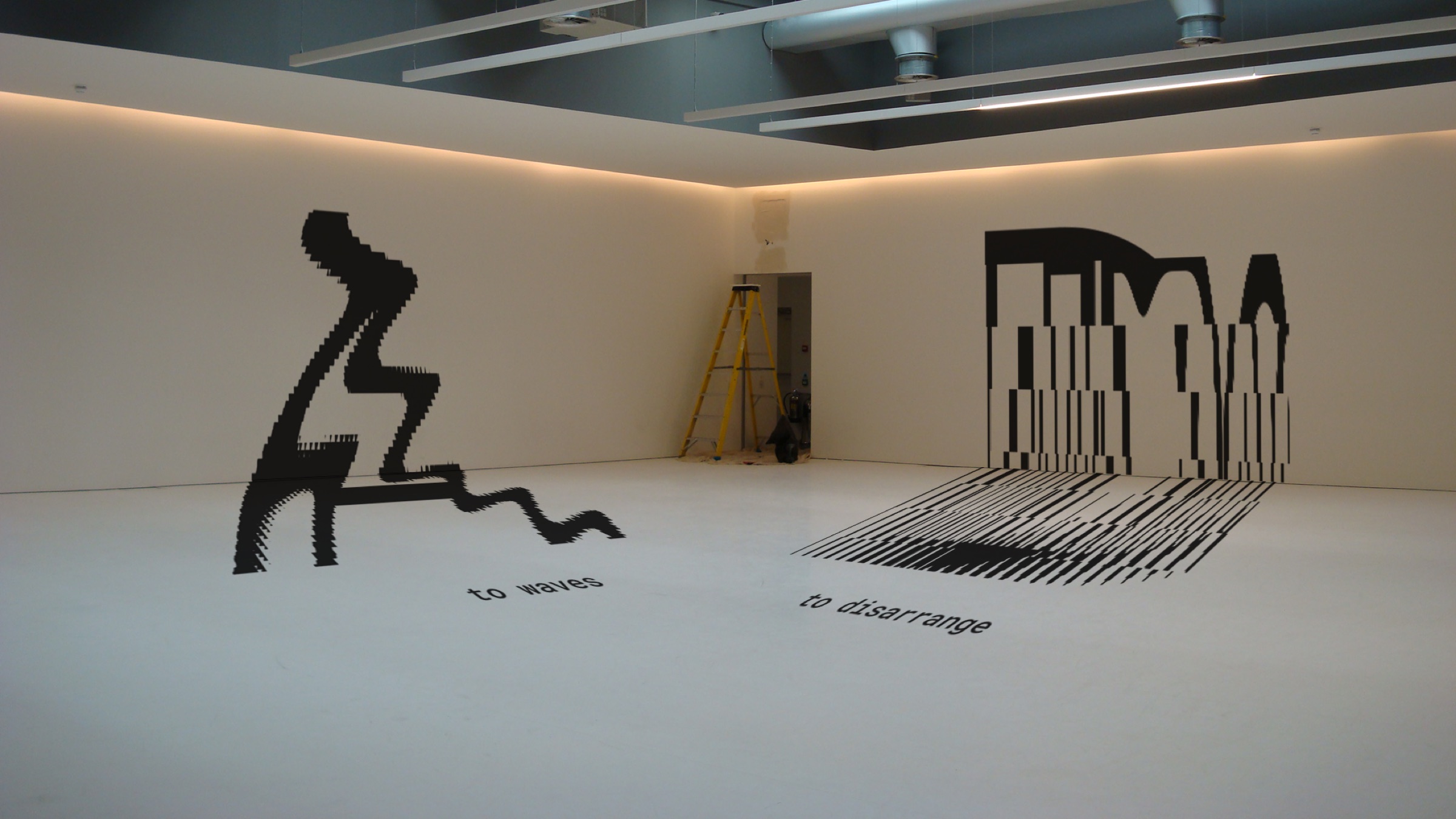 Wayne McGregor Movement Systems spatial typography installation